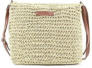 MODELISA - Bolso Bandolera Paja Casual Verano Mujer