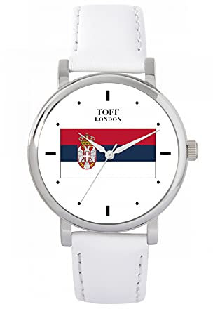 Toff London Serbien Flaggenuhr