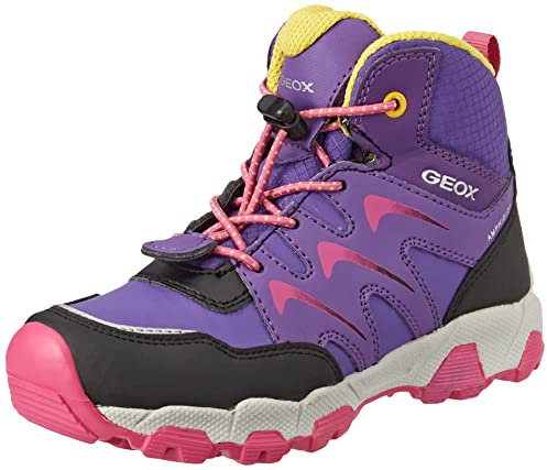 Geox Mädchen J Magnetar G. B Abx Sneakers, Purple Fuchsia, 38 EU