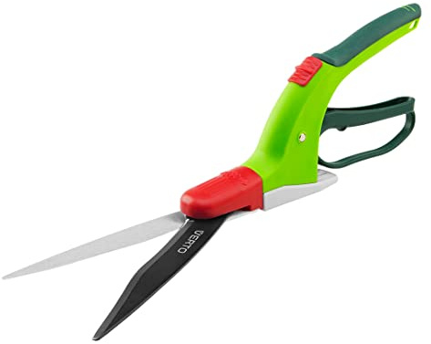 VERTO Rasenschere - Premium Rasenkantenschere - Antihaft-Beschichtung ergonomisches Design Pflanzenschere Rosen-Rebschere – 330-340 mm – 130 mm Klinge