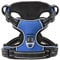 HEELE Dog Harness, Reflective Dog Harness with Padded Handle Control, 2 Metal Rings, Harness for Small Medium and Large Dogs, Blue, XL