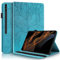 Succtopy Custodia Samsung Tab S8 Ultra 14.6 2022,Cover in Pelle PU Custodia Samsung Tab S8 Ultra,Stand Sottile Stand Portafoglio Tablet Cover Samsung Galaxy Tab S8 Ultra 2022 SM-X900/X906,Blu