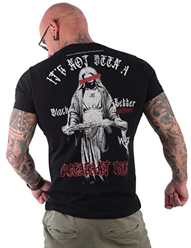 Yakuza Herren Pleasant T-Shirt, Schwarz, 4XL