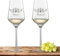 2x Weißweinglas mit Namen oder Wunschtext graviert - Schott Zwiesel Glas Riesling PURE - Weinglas personalisiertes Geschenk (Weinrebe)