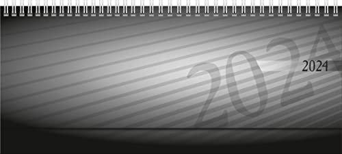 rido/idé Wochenkalender Modell septant 2024 2 Seiten = 1 Woche Blattgröße 30,5 x 10,5 cm anthrazit
