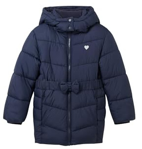 TOM TAILOR Mädchen 1038503 Wintermantel mit Kapuze & Gürtel (1er Pack)
