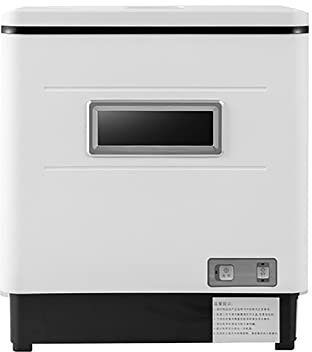 Table Top Dishwasher 3 in 1 UV Washing Drying Countertop Dish Wash Machine Automatic Table Dishwasher High Efficiency Mini Portable for Home Restaurant Hotel Use 2000W (Color : Black)