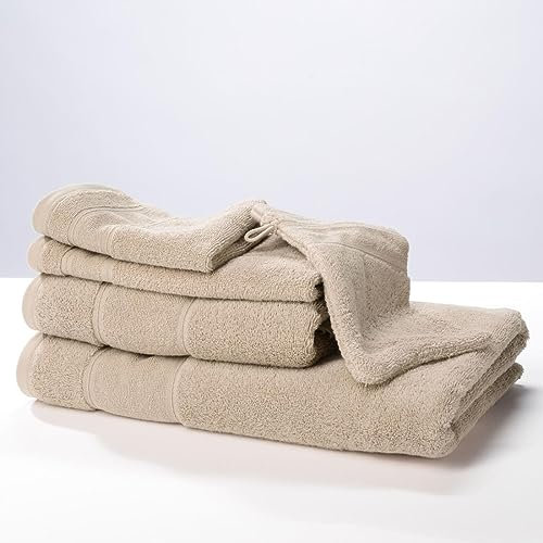 LIVING DREAMS Premium-Handtücher Luxus FROTTEE Handtuch 50 x 100 cm Taupe
