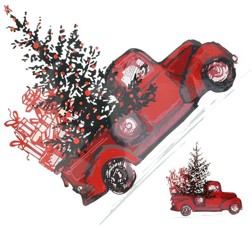 EXCEART Weihnachten BüGelbilder 2 StüCk Diy WäRmeüBertragung AufnäHer FüR T-Shirts Jacken Und Accessoires