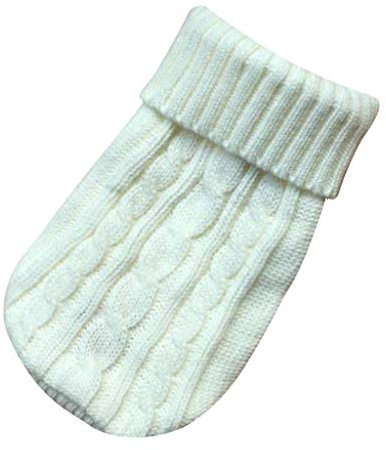 Kielsjajd Chihuahua Pullover Kaufen Katze Hund Haustier Pullover Welpen Mantel Winter für kleine Hunde Jacke Kleidung Haustierkleidung Hundepullover Rentier (White, XS)