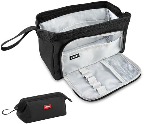 Ceisazira Federmäppchen Schwarz, Mäppchen Mädchen, Federmappe Jungens, Federtasche Erwachsene Teenager, Pencil Case Minimalists, Schulmäppchen, Etui Stifte, Stifteetui, Stiftemäppchen, Stiftetasche