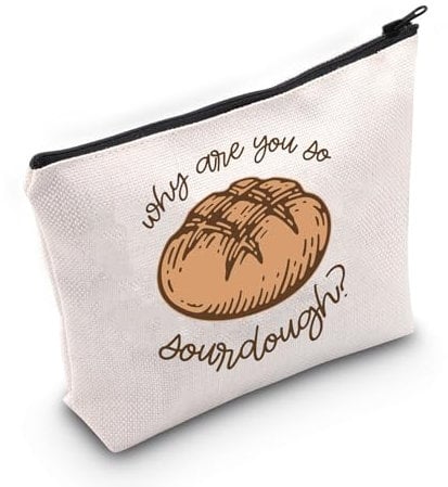 Machine à pain - Cadeau pour faire du pain - Cadeau au levain - Pochette à fermeture éclair pour les amateurs de pain - Cadeau pour les boulangers, Levain, Sacs cosmétiques