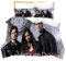 KnoRRs Horror TV Bettbezug-Set 2-Teiliges, Vampire Bettwäsche 135X200cm, Weiches Bettbezug Mit Kissenbezug Für Kinder Und Erwachsene (A3,135x200 cm + 80x80 cm), MBT-026