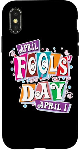 Hülle für iPhone X/XS Aprilscherz Lustiger Witz Streich Silly Prankster Class Clown