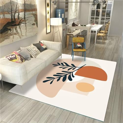 DJHWWD Teppich Auslegeware Teppich Auslegware Rechteckiger weißer Teppich für Schlafzimmer mit niedrigem Flor, schmutzabweisend und rutschfest Kinderteppiche Mädchen mädchen Zimmer 60X90CM
