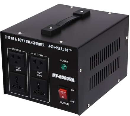 Transformador de voltaje de 2000 W, conversión bidireccional, múltiples modos de salida con mango, voltaje de salida de entrada 220 V/110 V, utilizado para electrodomésticos