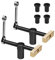 2 Stück Tisch-Werkbank-Klemmen mit 4 Bank-Hunden für 20 mm Loch, DIY-Positionierung, Holzbearbeitung, verstellbare Schreibtisch-Clips, Befestigung, Schraubstockbänke, Tischlerwerkzeug