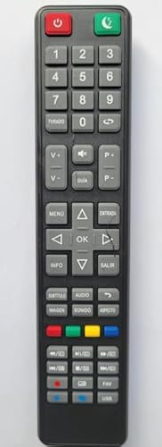 Mando a distancia compatible con TD SYSTEMS K50DLX9US 30604510CXTDS001 K24DLX10HS K24DLX9HS K32DLX10HS K32DLX9HS K40DLX10FS K40DLX9FS K55DLX9US K58DLX9US