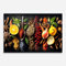 ARTHUB® Küchenrückwand aus Glas 50x70 cm, 5mm ESG | Spritzschutz, Glasplatte, Herdspritzschutz, Wandschutz für Herd, Hartglas, Lebensmittel, Gewürze, Closeup Pices