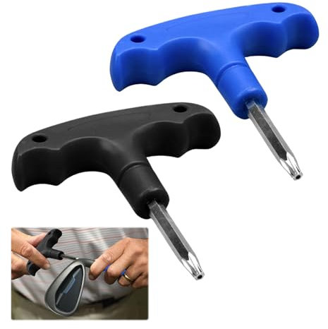 Eophmi Golf Driver Wrench Tool, 2PCS Callaway Driver Tool, Golf Wrench Tools with Plastic Handle, Golfs Torque Wrenches for Golfs Club, Drivers Shaft Adapter Torque Sleeve (Blue)