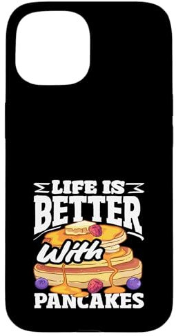 La vida es mejor con panqueques deliciosa pila Carcasa para iPhone 15