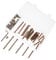 KONTONTY 49Pcs Drive Screw and Barrel Nut Assortment Kit Versatile Metal for Furniture Repair Bed Frame Assembly and Gate Maintenance and Reliable