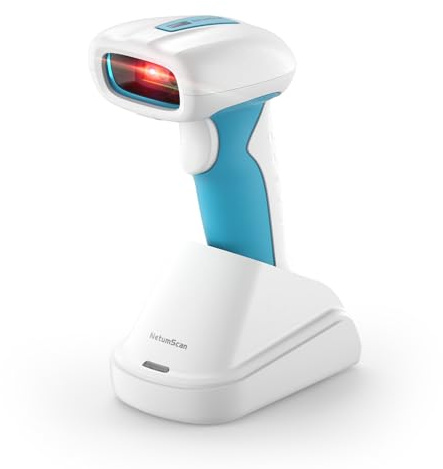 NetumScan Industrieller 2D-QR-Barcode-Scanner IP67 wasserdicht, stoßfest, 2600 mAh, Freisprech-Autoscan für Lager/Einzelhandel/Bibliotheken/Supermärkte, kompatibel mit iOS, Android und Windows RD-1962