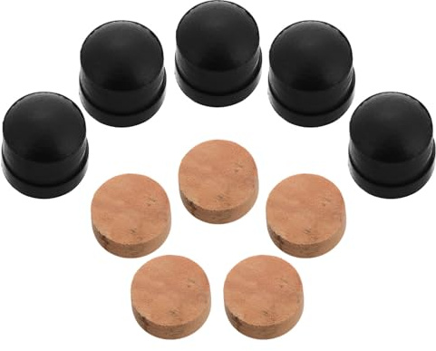 SAFIGLE 10Pcs Trombone Water Key Repair Kit with Rubber Slide Tips, Valve Cork Pads, Brass Valve Parts and Soft Cork Supports for Brass Instrument Maintenance