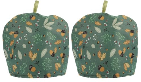 FESTFENDS 2pcs Small Tea Cosy Cotton Cloth Insulation Tea Cozy with Portable Design and Dirt Prevention, Stylish Teapot Warmer Cover for Home and Traveling Use