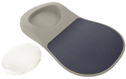 SUPVOX Tapis de Souris Ergonomique Facile à Nettoyer avec Repose-poignet en Silicone, Support de Poignet Confortable et Antidérapant pour Bureau et Gaming