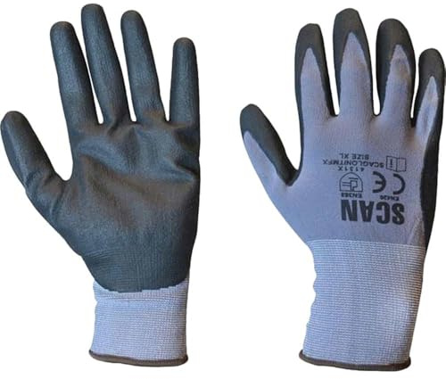 Scan SCAGLONITMF Breathable Nitrile Micro-Foam Gloves - Size 9