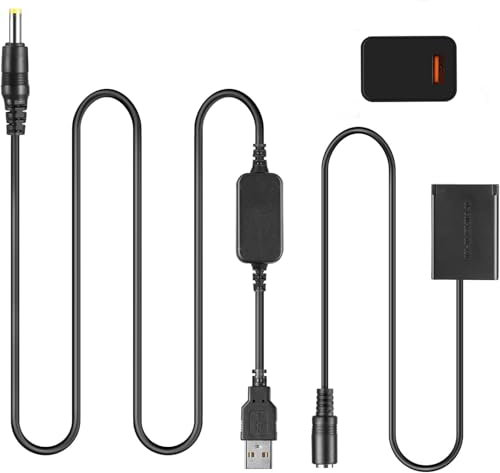 Raeisusp 5V USB-Kabel + DR-110 Koppler NB-13L NB13L Dummy-Batterie für Canon G7X Mark II G1X G7X MII G5X G9X SX720