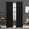 Sun Zero Soho Lot de 2 Rideaux occultants écoénergétiques à œillets, 137,2 x 243,8 cm, Noir