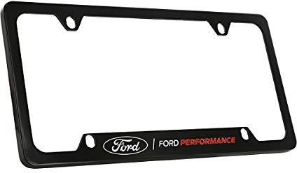 Ford Kennzeichenhalterung aus Metall mit schwarzer Beschichtung, 4 Löcher