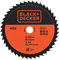 BLACK+DECKER A7526-XJ - Disco para mini sierra circular HSS 85x10mm, 44 dientes, Cortes en metal y madera