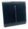 Trendi 1 Gang 2 Way 240V Screwless Raised Front Plate Plastic Artistic Modern Glossy 10 Amp Chrome Rocker Single Electrical Wall Light Switch Carbon Fibre Effect - ART-SS2CF