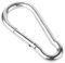 (4 Stück) Karabinerhaken aus verzinktem Stahl mit Schnappverschluss 12 x 140 mm DIN 5299 Karabinerclip mit Federverschluss (4)