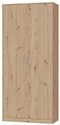 SMARTBett Schrank Kleiderschrank Aktenschrank 100 cm Wildeiche
