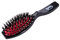 Ponik's Pneumatische Extensions Bürste, 18x4,5 cm, Haarbürste für Extensions mit natürlichen Wildschweinborsten und Nylonnadeln, Schwarz