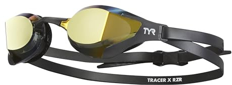 TYR Unisex Tracer X Razor Racing Swim Goggles TRACER X RAZOR MIRRORED ADULTFIT (1er Pack)