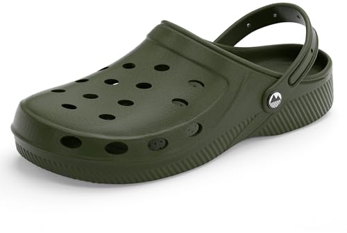 Lakeland Active Men's Silloth Lightweight Ventilated Clogs - Moss Green - 6.5 UK