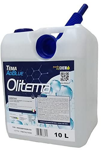 AdBlue - Aditivo líquido Tema ISO 22241-1 DIN 70070, bidón de 10 litros con boquilla Euro 4/5/6