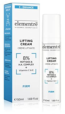 Elementre 8% Peptides & Hyaluronic Acid Lifting Cream 50ml