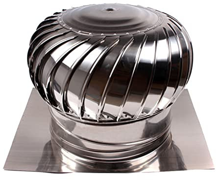 SHUDONGDEN Chimenea Giratorio Capucha,Sombrero Extractor,Sombrero Extractor Humos Acero Inoxidable Giratoriotapa De Chimenea Giratoria, Tapa De Chimenea De Ventilación,450mm/17.71in