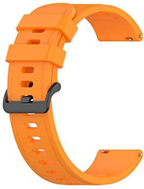 BrightBulb Pure Color Sweatproof Soft Silikonuhr Band Armbandersatz für Ga-rm-in Viv-owa-tch-Orange 22mm
