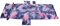 Pasamer Bezug FüR Strandkorb, Bezug FüR Chaiselongue Tie Dye Mikrofaser Bequem und Langlebig Breite Anwendung FüR den Garten (Lila)
