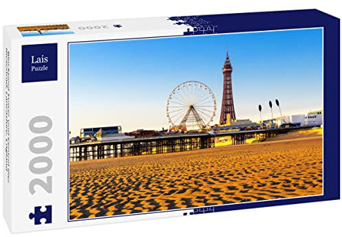 Lais Jigsaw Puzzle Blackpool Tower and Central Pier Ferris wheel, Lancashire, England 2000 pieces
