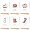 Weihnachtskarten mit Umschlag Set (12 Stück) - A6 Klappkarten für Weihnachten - Christmas Postkarte mit Umschlägen für deine Weihnachtsgrüße - Coole Weihnachtspostkarten mit und ohne Sprüche