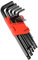 DAKCOS Juego de 13 Llaves Hexagonales con cabeza esférica hexagonal Llaves Allen SAE, 0.05-3/8 Pulgadas, Cr-V