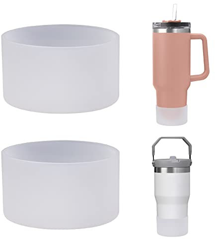 MLKSI Silicone Boot Silicone Water Bottle Bottom Sleeve for 30 oz 40 oz Tumbler | 2Pcs, for Stanley, Cup, Accessories, Protector, for Stanley, Simple Modern Tumbler